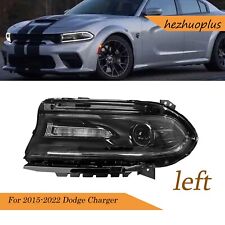 For 2015-2022 Dodge ChargerÂ W/Halogen Headlight  Black Housing Driver LH Side picture