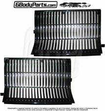 1986 Oldsmobile Cutlass 442 CHROME Plated & BLACK Painted Grille Grill SET NEW picture