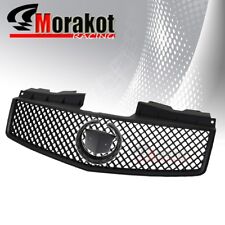 Cadillac CTS 03-07 Crossweave Jdm ABS Front Bumper Hood Grille Grill Black picture