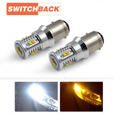 Switchback LED Front Turn Signal Light Bulbs 1157 2357 Amber White Free Return picture