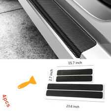 Car Door Sill Plate Decorative Sticker Carbon Fiber Decors Universal Accessories picture