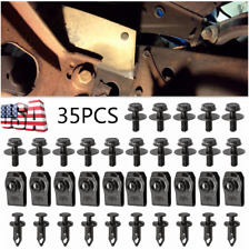 35 Pcs Engine Under Cover Splash Shield Guard Body Bolts Retainer Fastener Clips picture