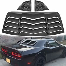 Rear+Side Window Louvers for Dodge Challenger 2008-2022 2023 in GT Lambo Style picture