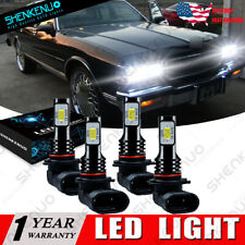 For Chevy Caprice 1987-1990 Combo 6000K High&Low Bean Front LED Headlight Set 4 picture