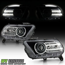 [Halogen Upgrade] 2010-2014 Ford Mustang LED Tube Projector Headlights Headlamps picture