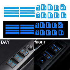 Blue Car Sticker Door Window Switch Luminous Sticker Night Safety Accessories US picture