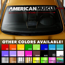 AMERICAN MUSCLE CAR MURICA Windshield Banner Premium Vinyl Decal Sticker 45x3.5
