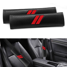 2pcs Red Safety Seat Belt Shoulder Pad Cover for Dodge Challenger Accessory picture