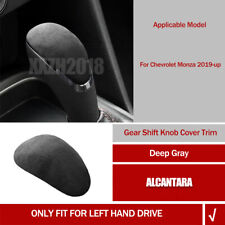 Alcantara Car Gear Shift Knob Head Cover Frame Trim For Chevrolet Monza 2019-up picture