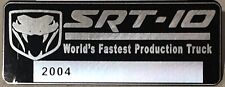 Dodge Ram SRT-10 Fastest Production Truck AL Plate Tag Vehicle # Free V10 Viper picture