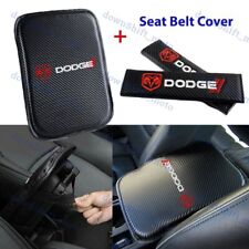 Embroidery For Dodge Car Center Armrest Cushion Mat Pad Cover Combo Set New picture