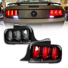 Smoked LED Tube Sequential Signal Tail Lights Brake Lamps For 05-09 Ford Mustang picture