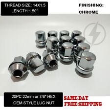 20 CHROME 14X1.5 DODGE CHALLENGER CHARGER HELLCAT SRT8 OEM FACTORY STYLE LUG NUT picture