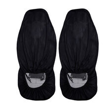 2PCS Polyester/Cotton High Back Bucket Car Seat Covers Front Set Universal Fit picture