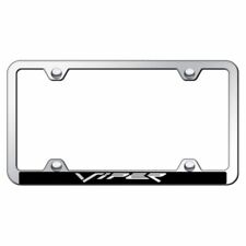 Dodge Viper Chrome with Black Plastic License Plate Frame picture
