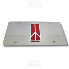 Oldsmobile 3D Emblem Chrome Stainless Steel License Plate Official Licensed picture