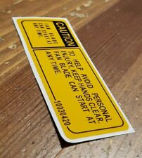 Buick Grand National Fan Caution Decal 10030420 t type gn sticker picture