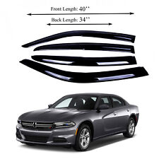 Fits for dodge charger 2011-2020 Side Window Vent Visor Sun Rain Deflector Guard picture