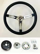 1969-1993 Buick Skylark Riviera GS Black on Chrome Steering Wheel 15