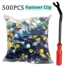 500 Clips Car Body Plastic Push Pin Rivet Trim Moulding Fastener Screwdriver Kit picture