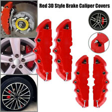 4xUniversal Red 3D Style Front+Rear Car Disc Brake Caliper Cover Car Accessories picture