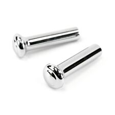 Pair Chrome Door Lock Knobs For 1968-1970 Ford Falcon, Fairlane, Torino & More picture