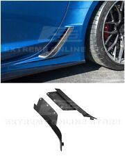 For 14-19 Corvette C7 Z06 CARBON FIBER Side Rocker Panel Brake Scoop Vent Covers picture