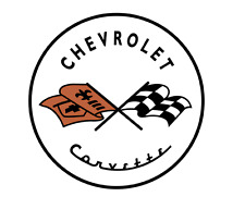 Vintage Chevy Chevrolet Corvette Vinyl Sticker Decal  picture