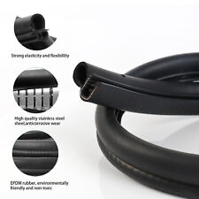 Rubber Seal Edge Trim Weather Strip Reduce Noise During High-Speed Driving 144'' picture