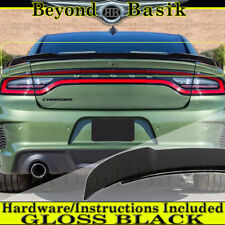 For 2011-2021 Dodge Charger GLOSS BLACK Factory HELLCAT Style Spoiler Rear Wing picture