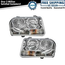 Headlights Headlamps Left & Right Pair Set NEW for 05-10 Chrysler 300 picture