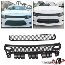For 15-21 Dodge Charger SRT Scat Pack Hellcat Upper Lower Grille Bezels Dual picture