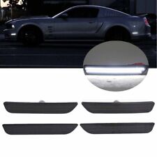 4x Smoked Lens Front & Rear LED Side Marker Lights For 2010-2014 Ford Mustang US picture