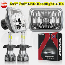 Pair 5x7'' 7x6'' LED Headlight Hi/Lo Beam For Dodge Ram 50 W/D150 W/D250 W/D350 picture