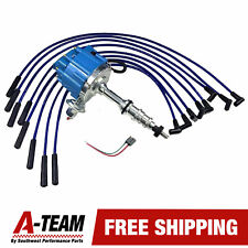 FORD FE 332 352 360 390 406 427 428 BLUE HEI Distributor + 8mm SPARK PLUG WIRES picture