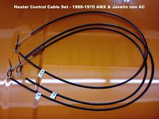 1968-70 AMC AMX & Javelin Heater Control Cable Set, for non-AC cars picture