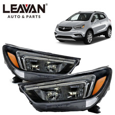 For 2017-2022 Buick Encore Headlight Assembly Halogen w/ BULB (LED DRL) Pair picture