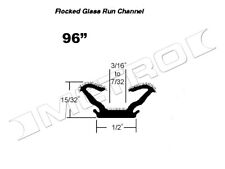 Flocked Window Channel, Fits:1966-1967 Ford Falcon, Mercury Comet and more picture