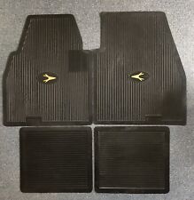 For1955-1962 Plymouth Dodge DeSoto Chrysler Imperial Floor Mats Set BLACK picture