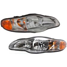 Headlight Set For 2000-2005 Chevrolet Monte Carlo Left and Right With Bulb 2Pc picture