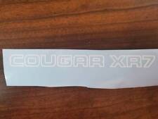 Mercury Cougar XR7 badge vinyl sticker picture