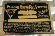 Packard Cowl Plate 1926-32  ID Tag Identification 1927 1928 1929 1930 1931 1932  picture