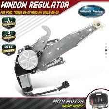 Window Regulator w/ Motor for Ford Taurus 03-07 Mercury Sable 03-05 Rear Right picture