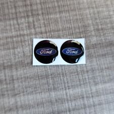  FORD  (2pcs) 14mm Replacement Key Fob Emblems 3M Sticker Decal Logo Remote picture