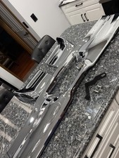 1967 Chevy Impala BelAir Biscayne Rear Bumper With Rear Guards SHOW CHROME picture