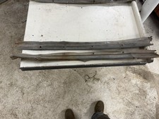 1935 1936 Ford 3 Window Tudor Aluminum Scuff Plates Door Sills Originals picture