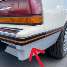 Cadillac Cimarron Right Rear Bumper End : 1985, 1986, 1987, 1988, NEW - Repro picture