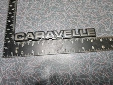 1980's? Plymouth Caravelle Trunk Lid Emblem Badge Nameplate OEM Plastic Original picture