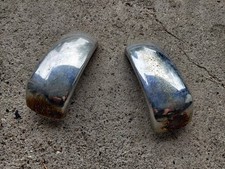 2x Genuine Ford Taunus P1 G13 12M Rear Bumper Horns Set Chrome picture