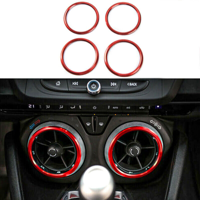 Interior Air Vent Outlet Ring Cover Trim For Chevrolet Camaro 2017+ Accessories